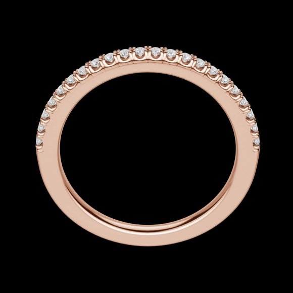 Petite Pavé Wedding Band - Picture 9 of 9